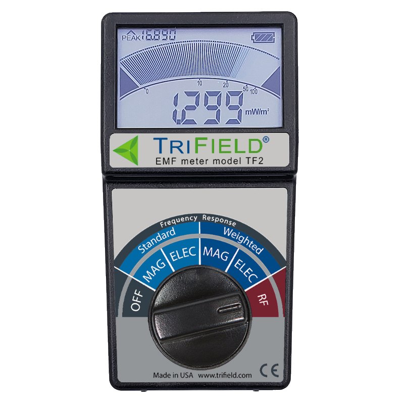 TriField TF2 front view with backlit display